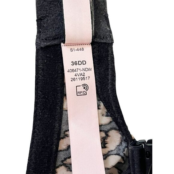 Victoria's Secret Women's Sz 36DD Push Up Padded Leopard Print Bra - Picture 9 of 9